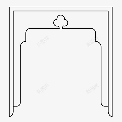 伊斯兰拱门建筑装饰图标svg_新图网 https://ixintu.com 伊斯兰拱门 图案 建筑 装饰 阿拉伯式建筑