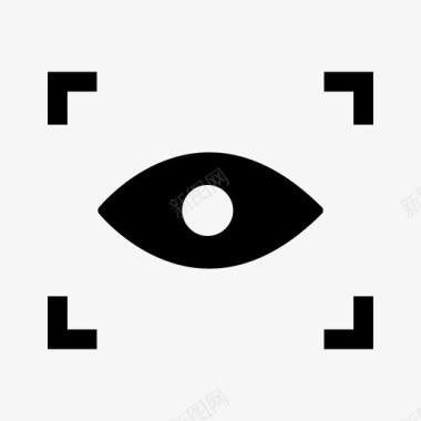 扫描眼睛眼睛扫描图标图标