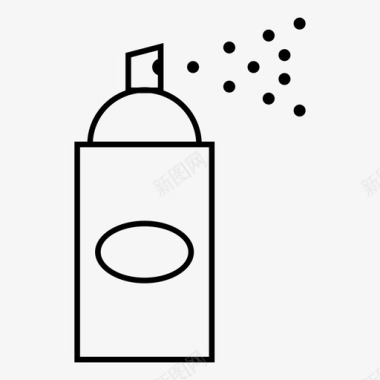 喷雾器瓶子农场图标图标