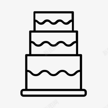 婚礼蛋糕蛋糕切割订婚图标图标
