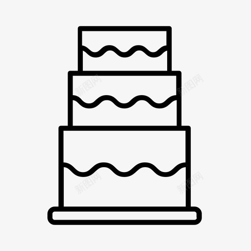婚礼蛋糕蛋糕切割订婚图标svg_新图网 https://ixintu.com 婚礼蛋糕 结婚 蛋糕切割 订婚