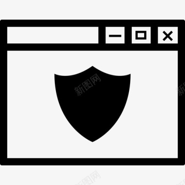 浏览器保护防病毒安全图标图标