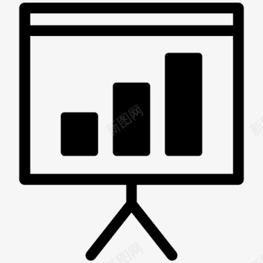 演示文稿条形图业务演示文稿图标图标