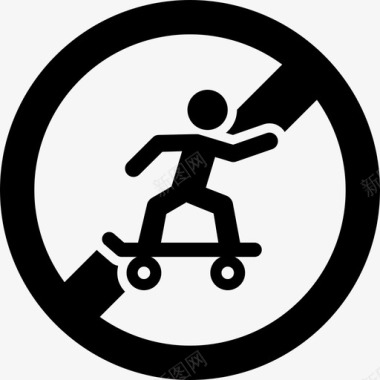 不准溜冰禁止限制图标图标
