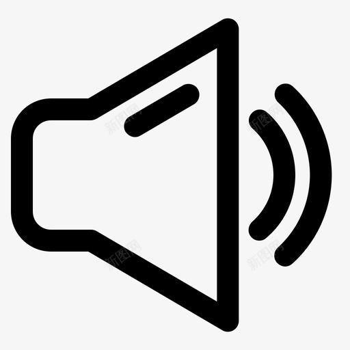 声音扬声器音量控制图标svg_新图网 https://ixintu.com 声音 扬声器 音量控制