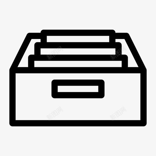档案文件柜文件图标svg_新图网 https://ixintu.com 办公室 文件 文件柜 档案