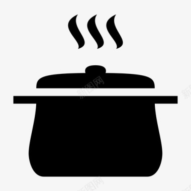 锅大锅厨房图标图标