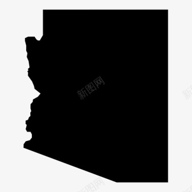 亚利桑那州美国州图标图标