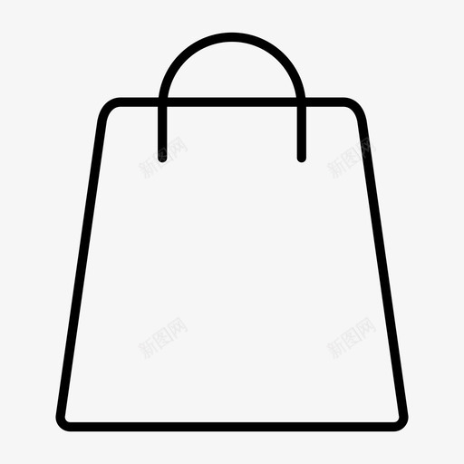 购物袋时尚纸袋图标svg_新图网 https://ixintu.com 女包 时尚 纸袋 购物袋