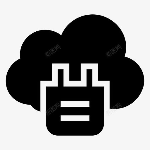 云插件块插件图标svg_新图网 https://ixintu.com 云插件 云计算字形图标 块 天气 拼图 插件