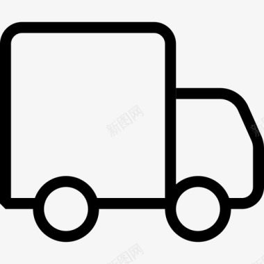 送货卡车快递物流图标图标
