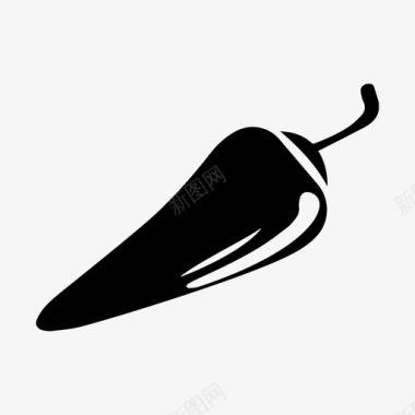辣椒食物辣的图标图标