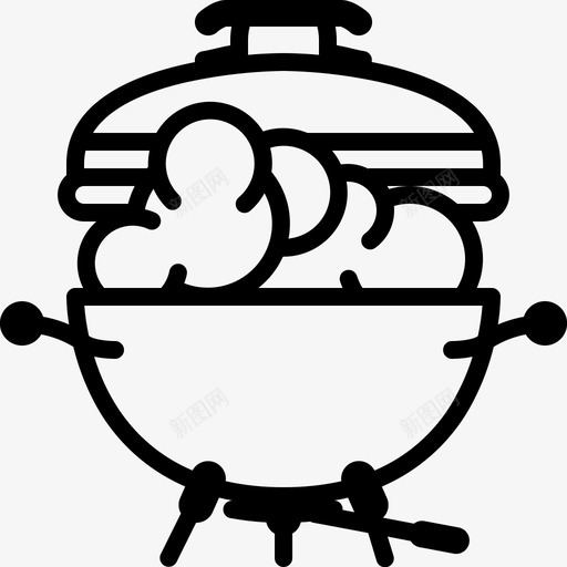 吸烟烤架烹饪食物图标svg_新图网 https://ixintu.com 吸烟烤架 烟熏 烹饪 美味烤架烧烤概述 蒸汽 食物