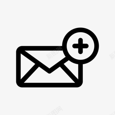 邮件添加创建邮件信件图标图标