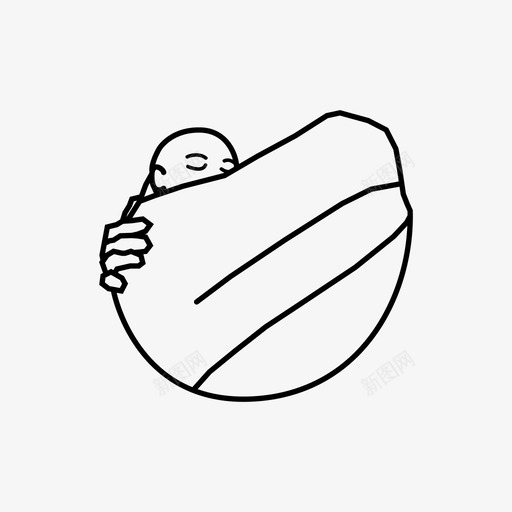 婴儿包吊带母亲身份图标svg_新图网 https://ixintu.com 吊带 婴儿 婴儿包 母亲身份