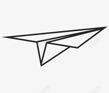 纸飞机飞行图标图标