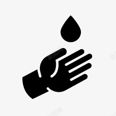 洗手清洁水洗图标图标