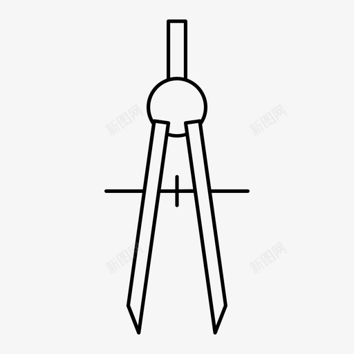 指南针教育数学图标svg_新图网 https://ixintu.com 指南针 教育 教育四季 数学 文具 结构