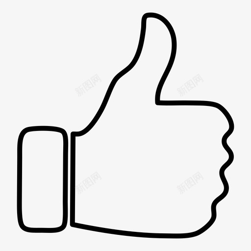 竖起大拇指最喜欢的手图标svg_新图网 https://ixintu.com 像 手 最喜欢的 竖起大拇指