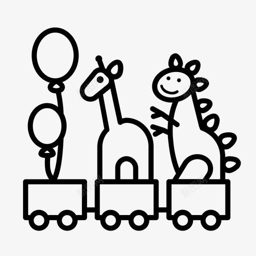 玩具孩子孩子玩具图标svg_新图网 https://ixintu.com 孩子 孩子玩具 火车 玩具