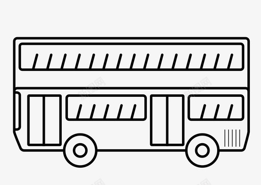 双层巴士公共交通旅游图标svg_新图网 https://ixintu.com 交通主题 公共交通 双层巴士 旅游