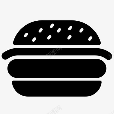 芝士汉堡快餐三明治图标图标