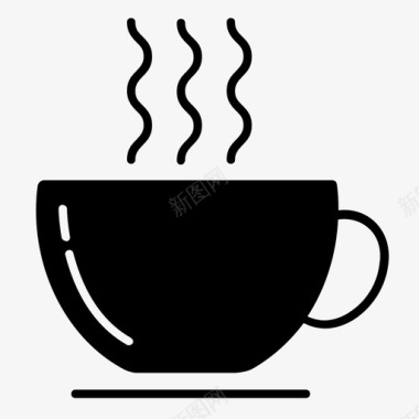 咖啡杯子浓缩咖啡图标图标