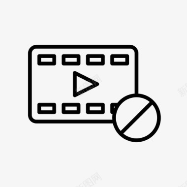 视频被阻止播放器视频播放器图标图标