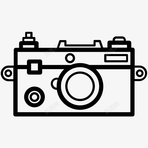 胶卷相机镜头照片图标svg_新图网 https://ixintu.com 摄影 照片 照相 胶卷相机 镜头
