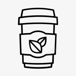 可降解标志生物可降解绿色能源循环利用图标高清图片