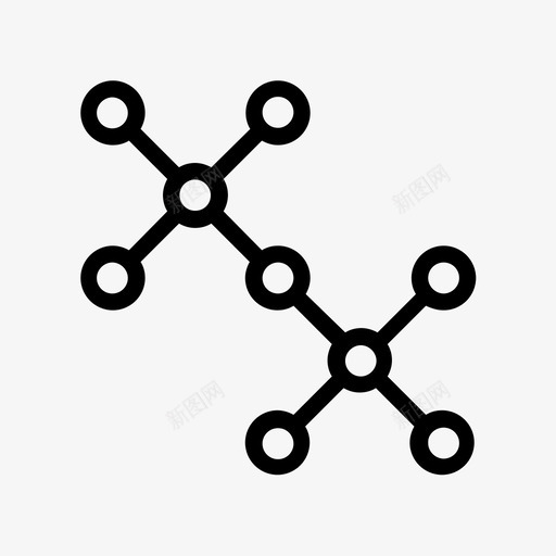 分子科学结构图标svg_新图网 https://ixintu.com 分子 科学 科学原子细胞 结构