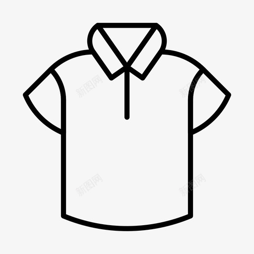马球t恤服装时尚图标svg_新图网 https://ixintu.com t恤 时尚 服装 简单 衬衫 马球t恤