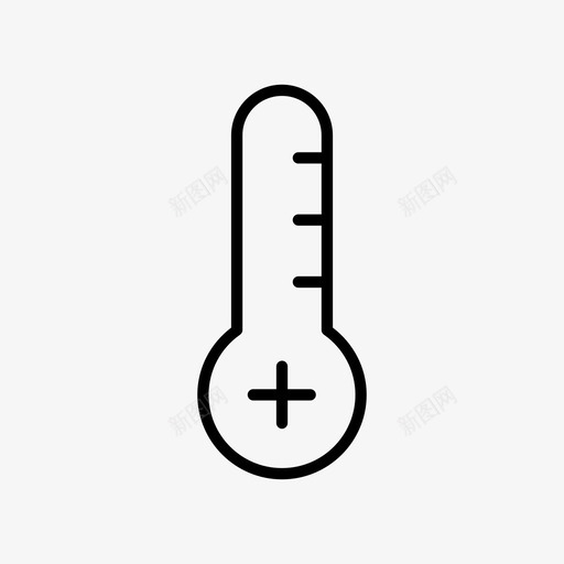 升温装置加温图标svg_新图网 https://ixintu.com 加温 升温 温度计 装置