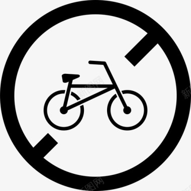 禁止骑自行车图标图标