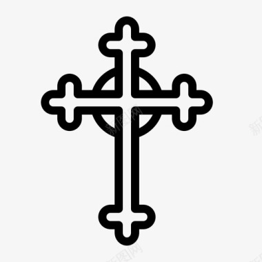 十字架基督教圣洁图标图标