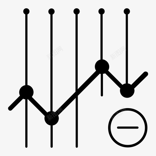 删除图表减号股票图标svg_新图网 https://ixintu.com 交易 交易集合 减号 删除图表 股票