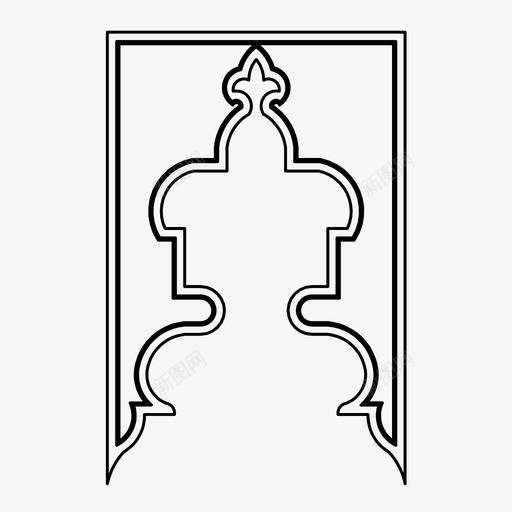 伊斯兰拱门阿拉伯式建筑装饰图标svg_新图网 https://ixintu.com 伊斯兰拱门 图案 装饰 阿拉伯式建筑