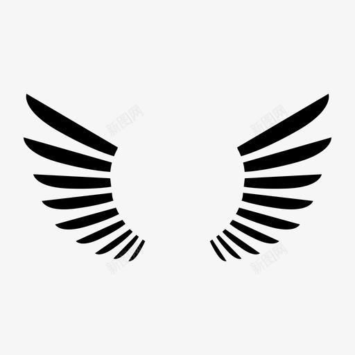 翅膀天使鸟图标svg_新图网 https://ixintu.com 天使 翅膀 鸟 鸟的翅膀