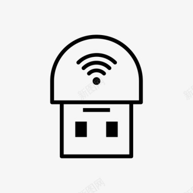 wifi接收器加密狗usb图标图标