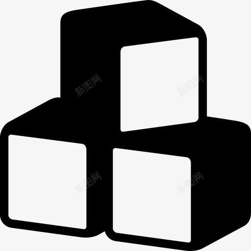 数字块123立方体图标svg_新图网 https://ixintu.com 123 教育 数字 数字块 立方体