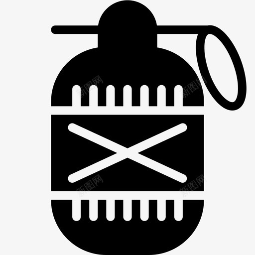 手榴弹炸弹防御图标svg_新图网 https://ixintu.com 手榴弹 手雷 武器 武器固体收集 炸弹 爆炸物 防御