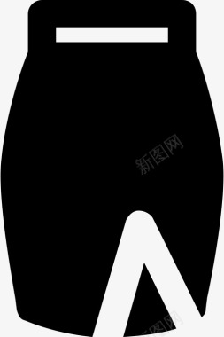 办公裙服装时尚图标图标