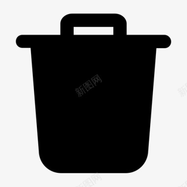 垃圾桶删除书桌垃圾桶图标图标