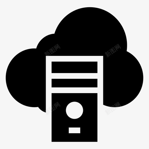 云存储数据网络图标svg_新图网 https://ixintu.com 云存储 云计算字形图标 天气 数据 服务器 网络