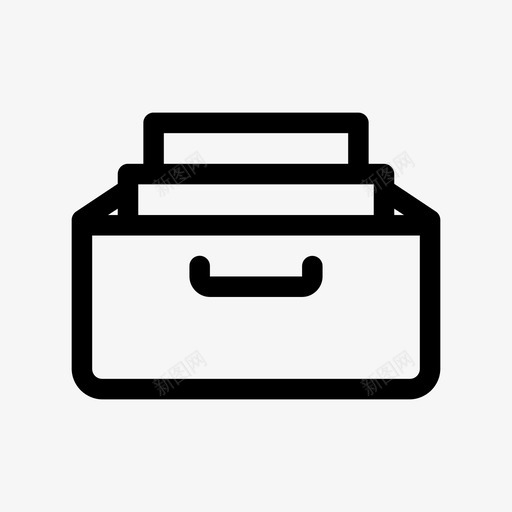 档案盒子文件图标svg_新图网 https://ixintu.com 储藏室 文件 档案 盒子