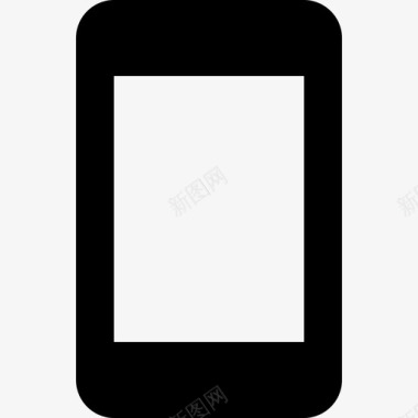 空白屏幕手机材料单色图标图标