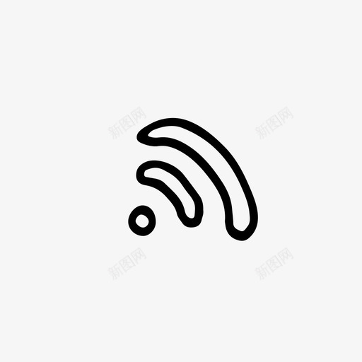 热点连接绘制图标svg_新图网 https://ixintu.com wifi 信号 热点 绘制 草图 连接 通信