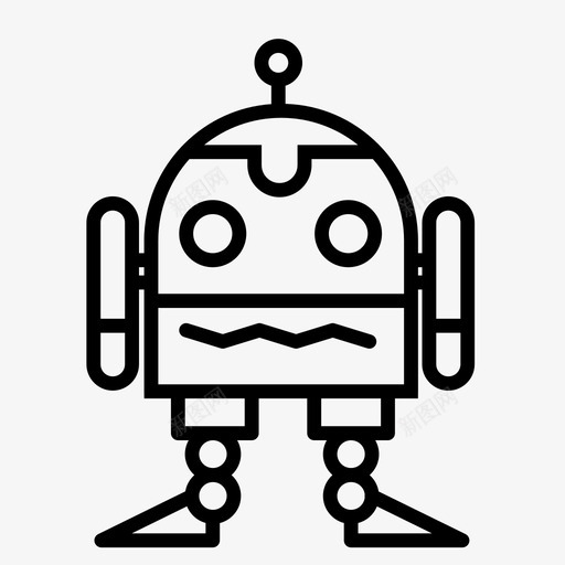 机器人机器人技术图标svg_新图网 https://ixintu.com 机器人 机器人技术