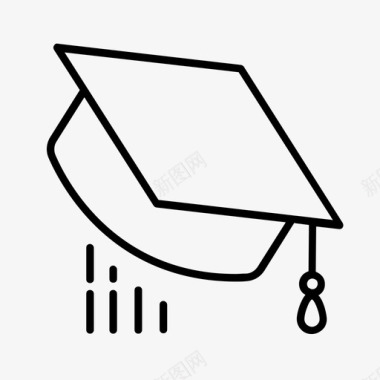 帽子教育毕业图标图标