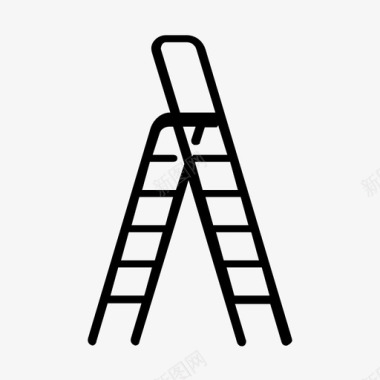 梯子建筑建造工图标图标